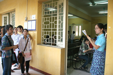 Vẫn thu lệ phí tuyển sinh đại học, cao đẳng năm 2013 theo mức cũ